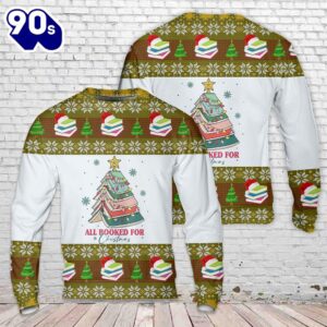 Christmas Book Tree Sweater