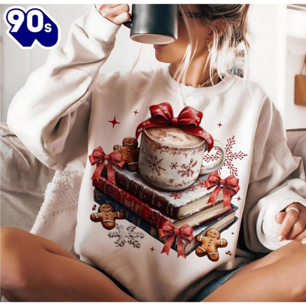 Christmas, Coquette Christmas Books, Book Lovers shirt