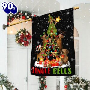 Christmas Dachshund Dog Flag Christmas…