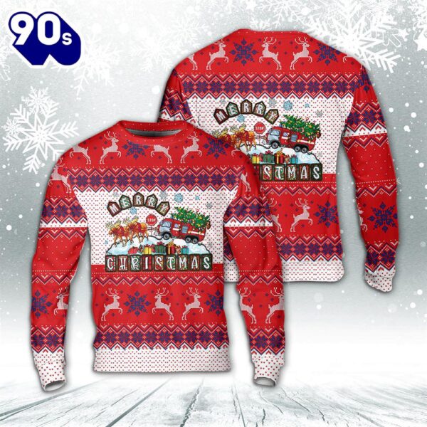 Christmas Fire Department Sweater