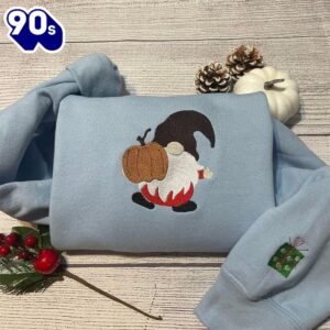 Christmas Gnomes Embroidery Sweatshirt Gift…