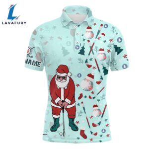 Christmas Golf Pattern Mint Mens…