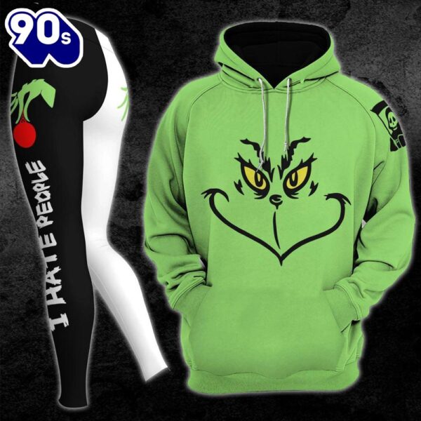 Christmas Grinch Combo Hoodie And Leggings