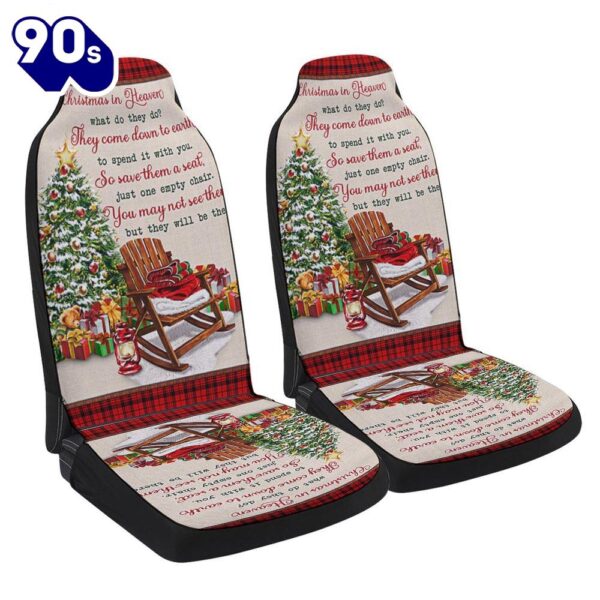 Christmas In Heaven Memorial Gift Seat Cover Cars  Gift For Christmas