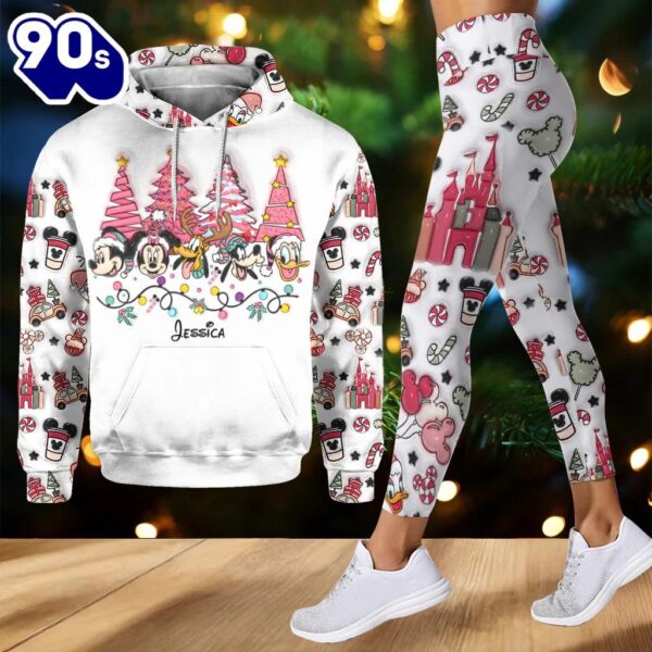 Christmas Is Coming To Mousetown – Personalized Mickey Mouse Hoodie and Leggings