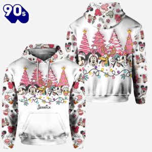 Christmas Is Coming To Mousetown - Personalized Mickey Mouse Hoodie and Leggings