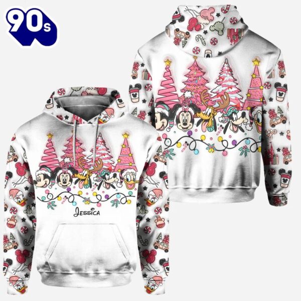 Christmas Is Coming To Mousetown – Personalized Mickey Mouse Hoodie and Leggings