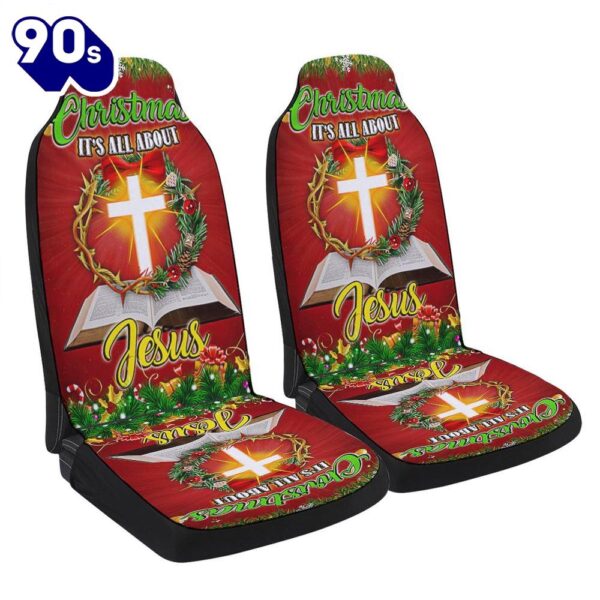 Christmas It Is All About Jesus Seat Cover Cars  Gift For Christmas