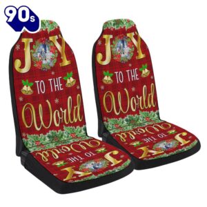 Christmas Joy To The World Seat Cover Cars Gift Xmas