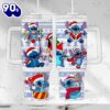 Christmas Lilo And Stitch Disney Cartoon Custom Stanley Quencher 40oz Stainless Steel Tumbler With Handle