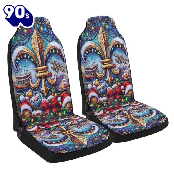 Christmas Louisiana Fleur De Lis Seat Cover Cars  Gift For Christmas