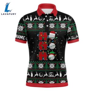 Christmas Mens Golf Polo Shirt…