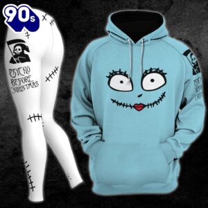 Christmas Nightmare Combo Blue & White Hoodie and Leggings