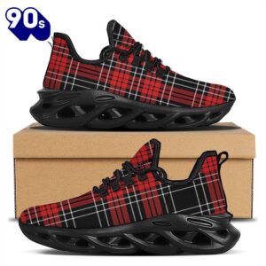 Christmas Red Plaid Scottish Black…