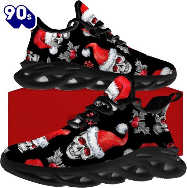 Christmas Running Shoes, Christmas Skull Max Soul Shoes