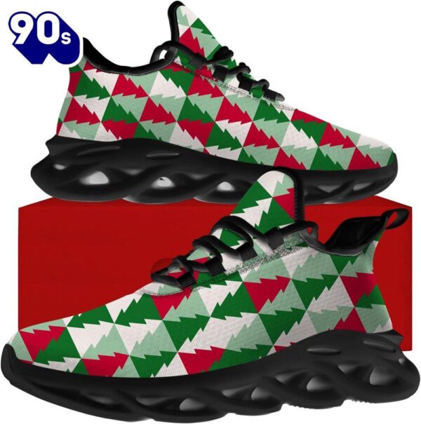 Christmas Running Shoes, Christmas Tree Pattern Max Soul Shoes