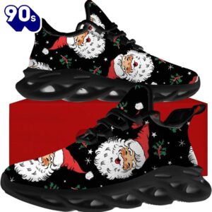 Christmas Running Shoes, Funny Santa…