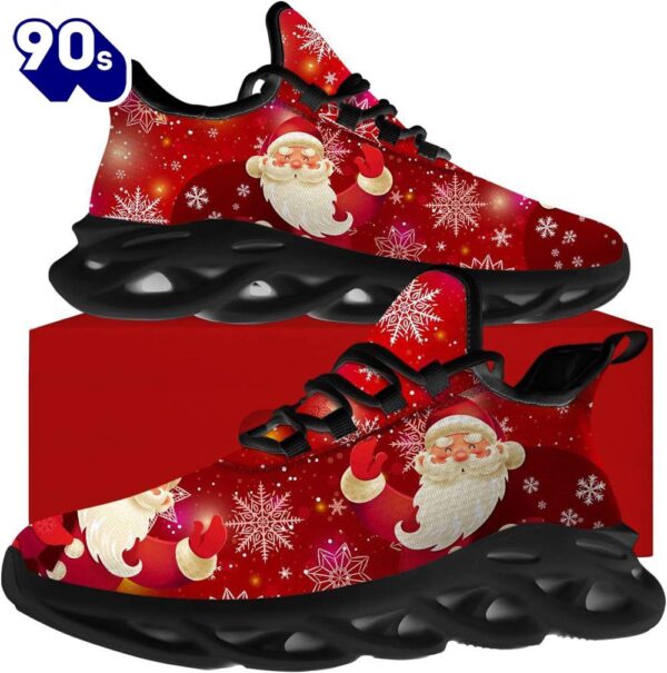 Christmas Running Shoes, Happy Santa Claus Max Soul Shoes