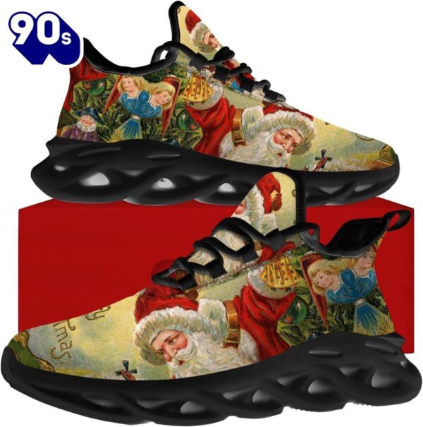 Christmas Running Shoes, Santa Claus And The Children Merry Christmas Max Soul Shoes