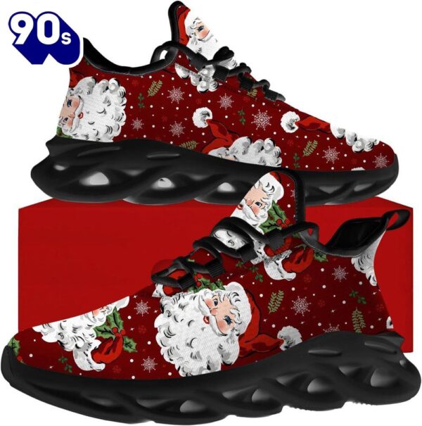 Christmas Running Shoes, Santa Claus Funny Max Soul Shoes