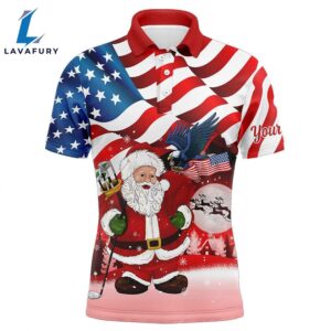 Christmas Santa American Flag Patriotic…