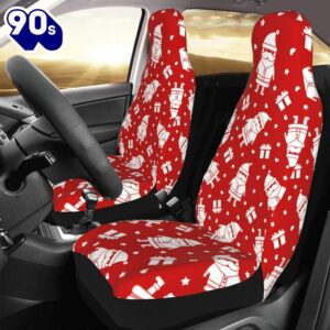 Christmas Santa Gifts Car Seat Covers Vehicle Front Seat Coverss  Gift Xmas