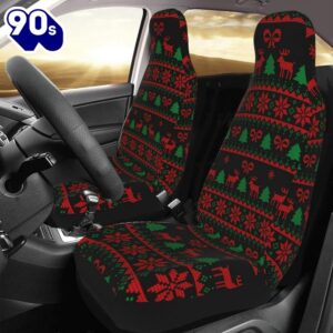 Christmas Snowflake Reindeer Car Seat…