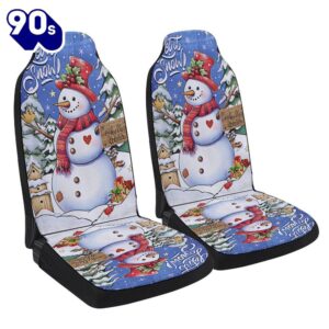 Christmas Snowman Seat Cover Cars…