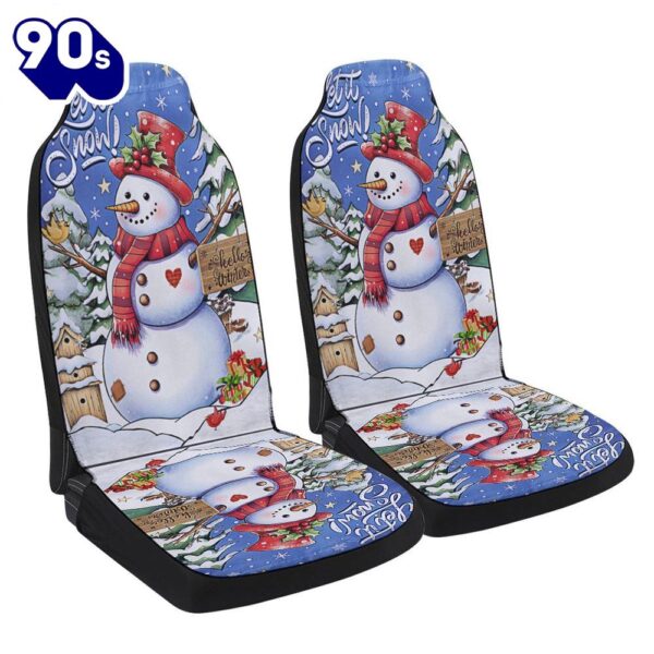 Christmas Snowman Seat Cover Cars Gift Xmas