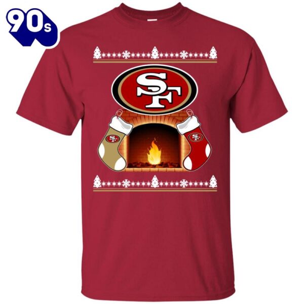 Christmas Stove Socks San Francisco 49ers Tshirt For Lovers