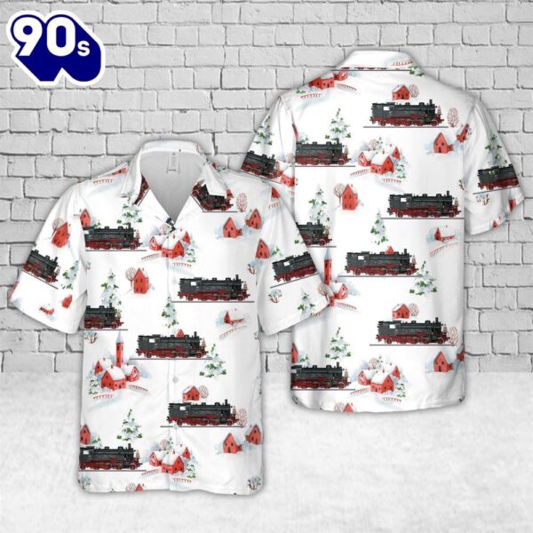 Christmas Tank Locomotive, Road Number 75 2412 Hawaiian Shirt