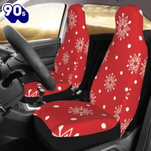 Christmas White Snowflakes Car Seat…