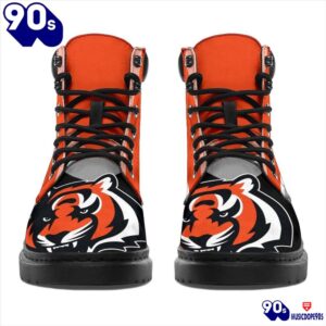 Cincinnati Bengals All Season Boots Casual Shoes Vegan Leather Custom Boot Shoes