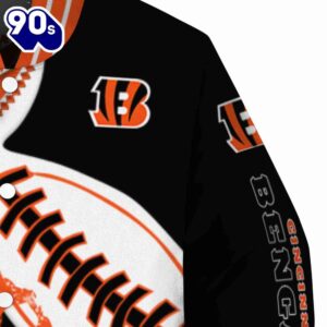 Cincinnati Bengals Baseball Stitching Black White Jacket