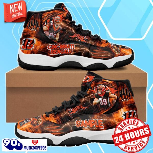 Cincinnati Bengals Drew Sample Air Jordan 11 Shoes For Men Women