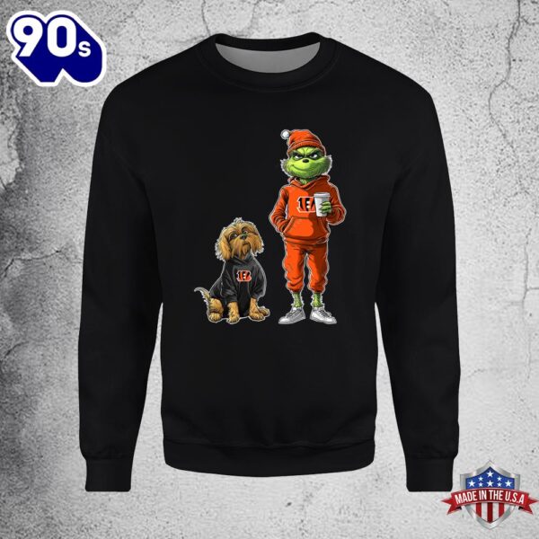 Cincinnati Bengals Grinch Christmas Football Sweatshirt