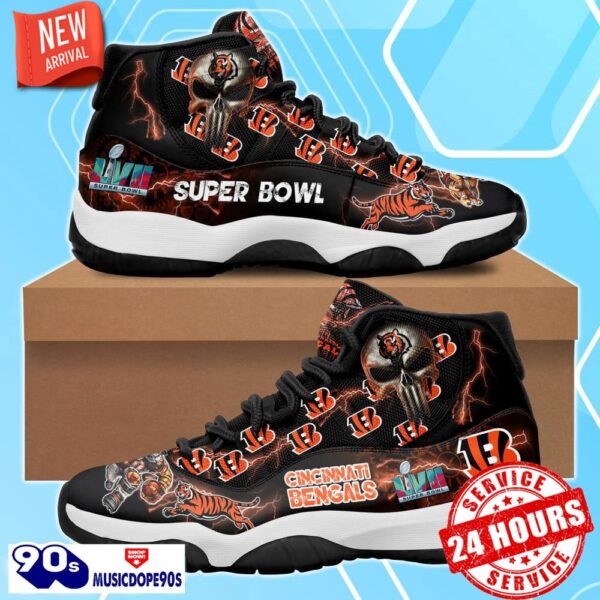 Cincinnati Bengals Nation Team Air Jordan 11 Shoes For Men Women