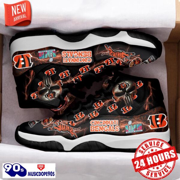 Cincinnati Bengals Nation Team Air Jordan 11 Shoes For Men Women