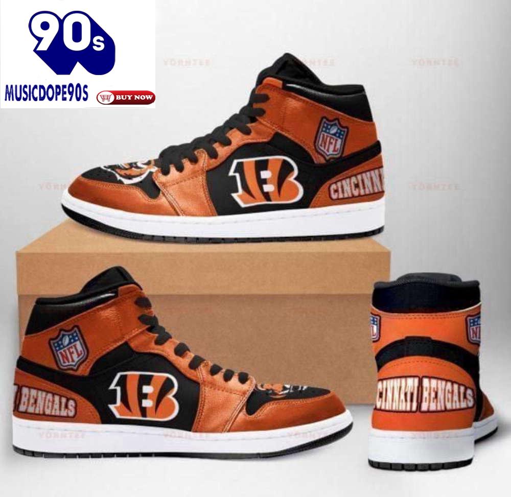Cincinnati Bengals Nfl Football Air Jordan Sneakers Team Custom Design Shoes Sport Eachstep For Men Women Cincinnati Bengals Nfl Football Air Jordan Sneakers Team Custom Design Shoes Sport Eachstep For Men Women