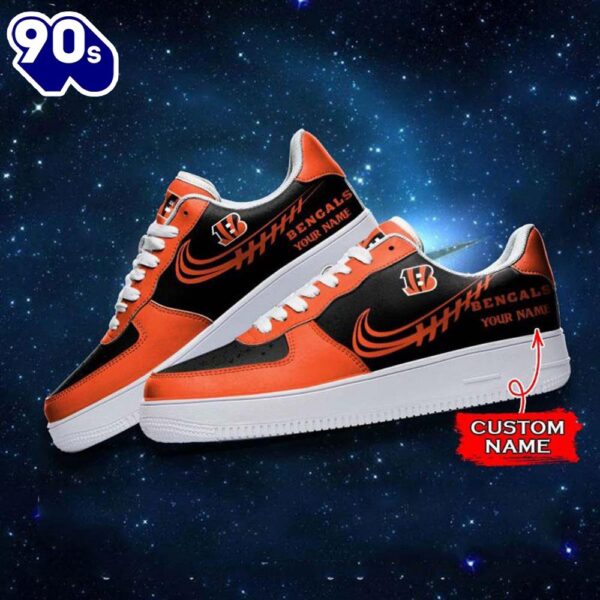 Cincinnati Bengals NFL Personalized Air Force Sneaker