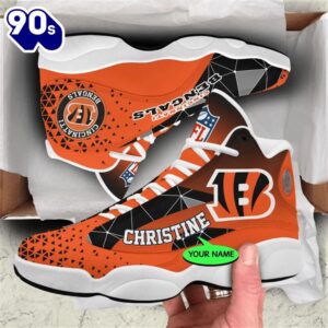 Cincinnati Bengals NFL Personalized Jordan 13 Shoes