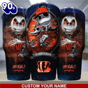 Cincinnati Bengals NFL-Custom Tumbler Jack The Nightmare Before Christmas