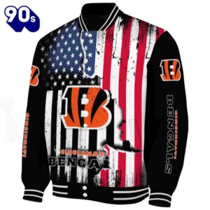 Cincinnati Bengals Patriotic Theme Black…