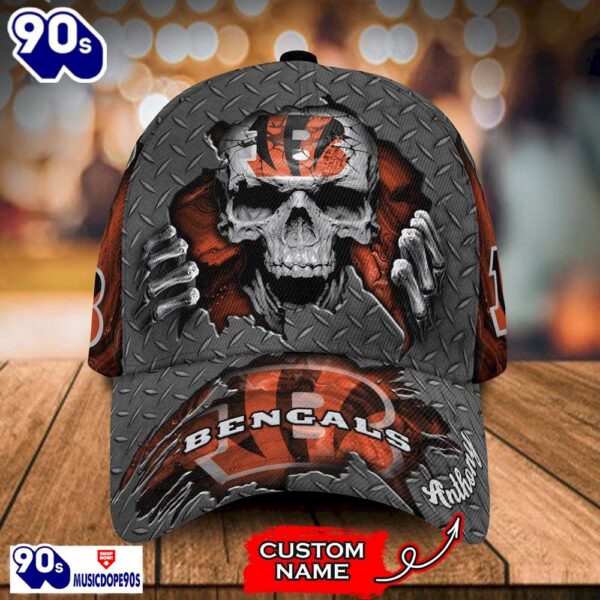 Cincinnati Bengals- Personalized NFL Skull Cap