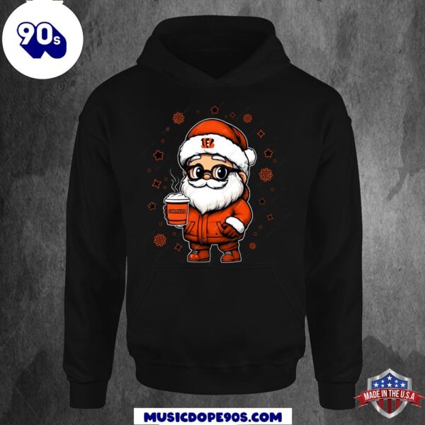 Cincinnati Bengals Santa Christmas Football Hoodie