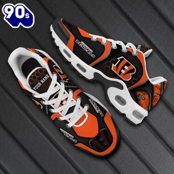 Cincinnati Bengals Tn Shoes Personalized Your Name, Football Team Shoes