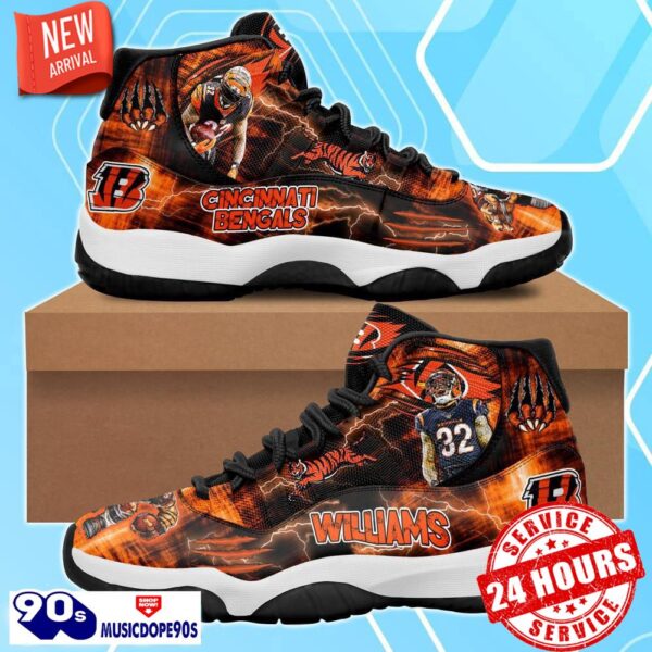 Cincinnati Bengals Trayveon Williams Air Jordan 11 Shoes For Men Women