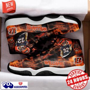 Cincinnati Bengals Trayveon Williams Air Jordan 11 Shoes For Men Women