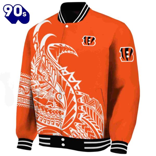 Cincinnati Bengals Tribal Art Orange White Black Jacket