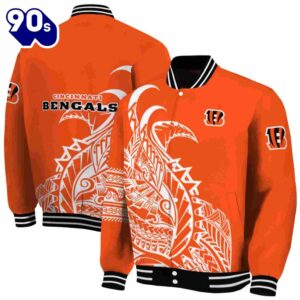 Cincinnati Bengals Tribal Art Orange White Black Jacket